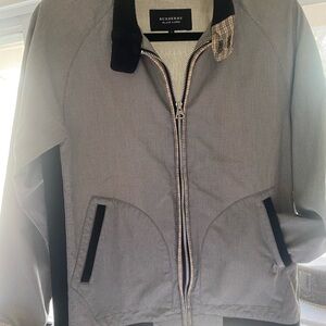 Burberry Black Label Houndstooth Fabric. Check trim.